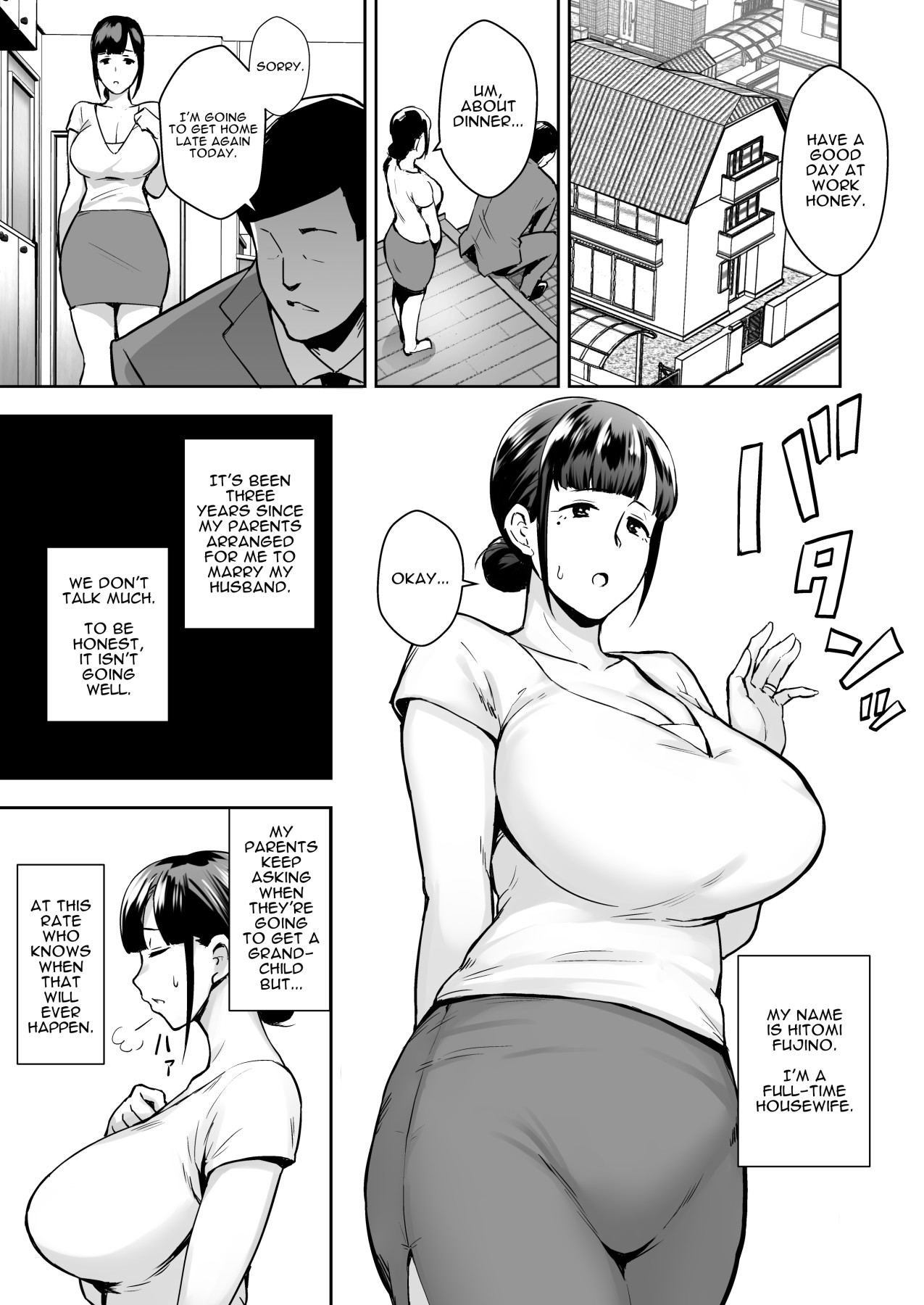 Hentai Manga Comic-Housewife NTR Stealing Hitomi - A Prim And Proper Housewife With Big Tits-Read-3